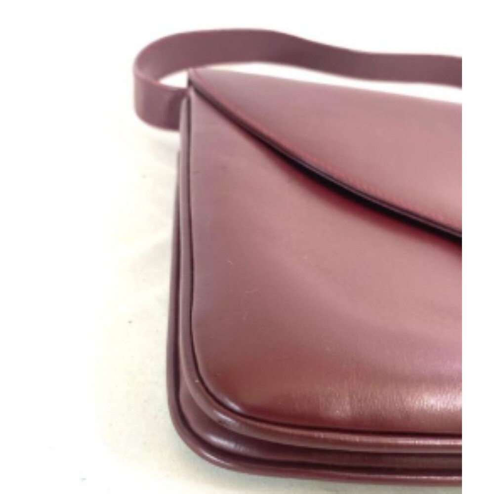 GUCCI Shoulder Bag Burgundy Leather 1955 Horsebit Gold Hardware Vintage - Picture 4 of 9